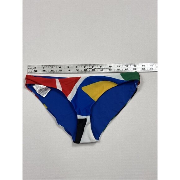 Mara Hoffman XS ZOA Crimson Colorblock Swim Bottom UPF 50+ Red‎ Multi NWT 9292 - Picture 6 of 15